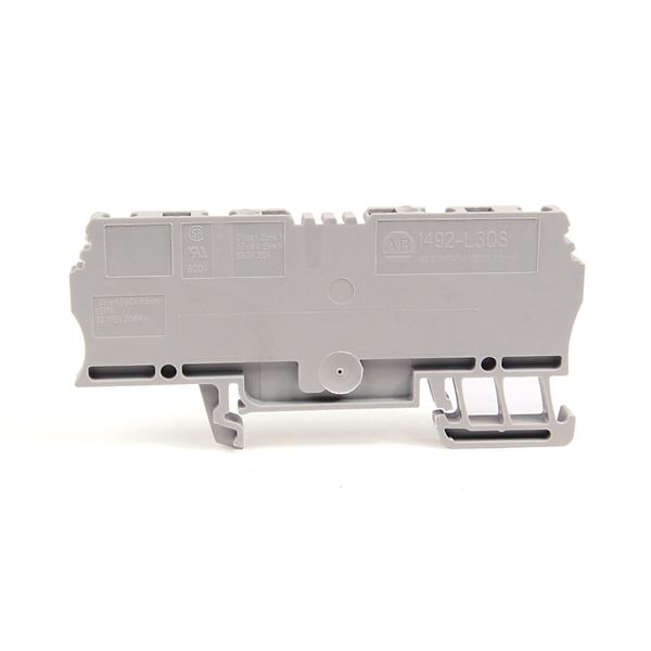 Terminal Block, 25A, 600V AC/DC, 2 Connection Side, Gray, 2.5mm image 1