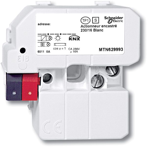 Switch actuator, flush-mounted/230/16, polar white image 1