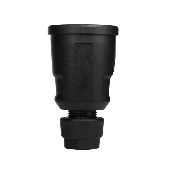 Connector, black, Elamid high performance plastic, with improved accidental-contact guard image 1