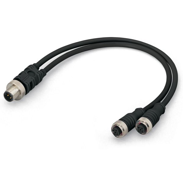 Sensor/Actuator cable 2xM12 socket straight M12A plug straight image 3