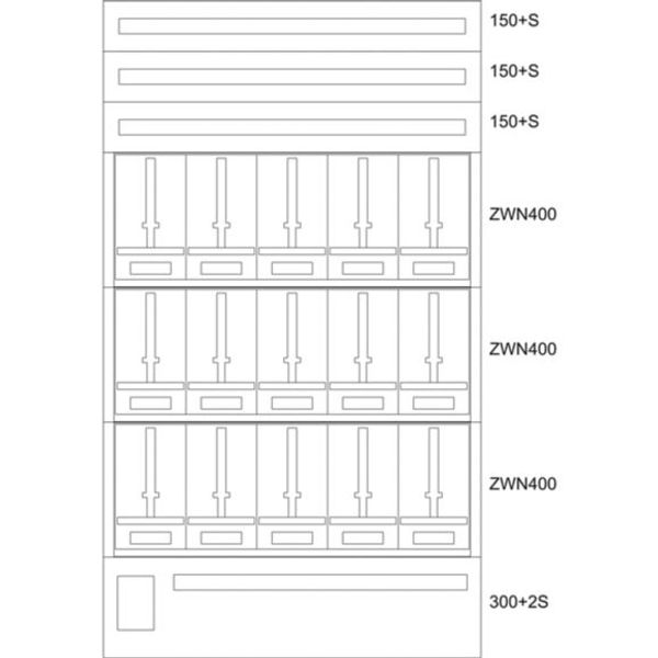 BP-U-3S-EN-1200/20-15Z Eaton xEnergy Basic meter cabinet equipped image 1