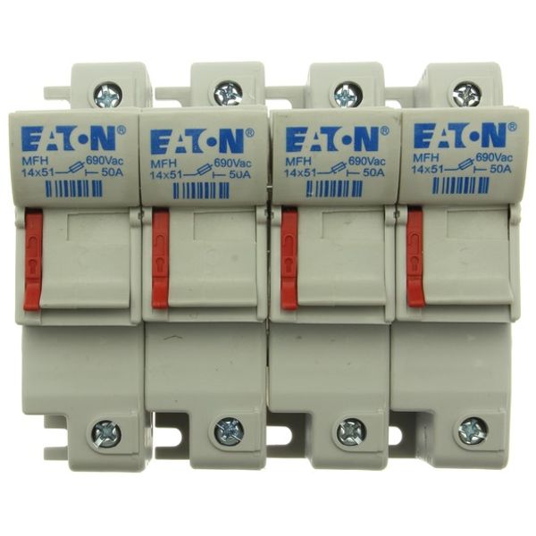 Fuse-holder, low voltage, 50 A, AC 690 V, 14 x 51 mm, 4P, IEC image 2