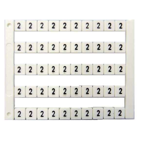 Marking tags Dekafix DY 5 printed with "2" (50 times) image 1
