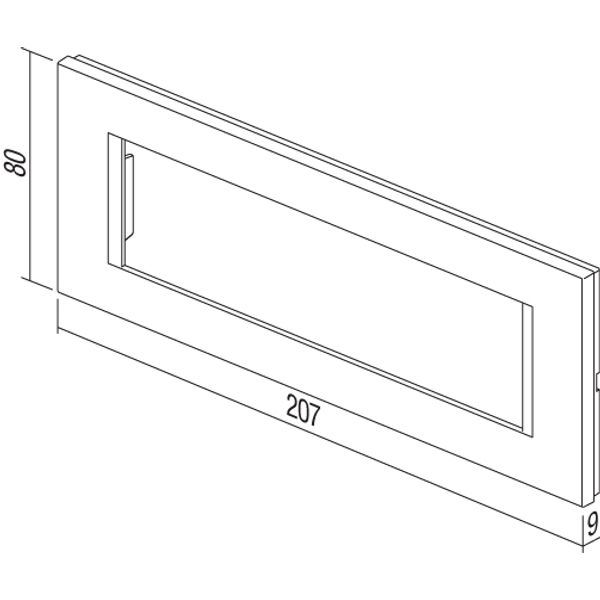 Cover frame 7M, stone white image 3