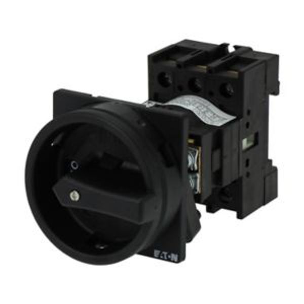 Main switch, P1, 40 A, rear mounting, 3 pole, STOP function, With black rotary handle and locking ring, Lockable in the 0 (Off) position image 4