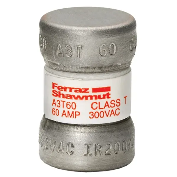 Fuse A3T - Class T - Fast-Acting 300VAC 160VDC 60A Ferrule image 1