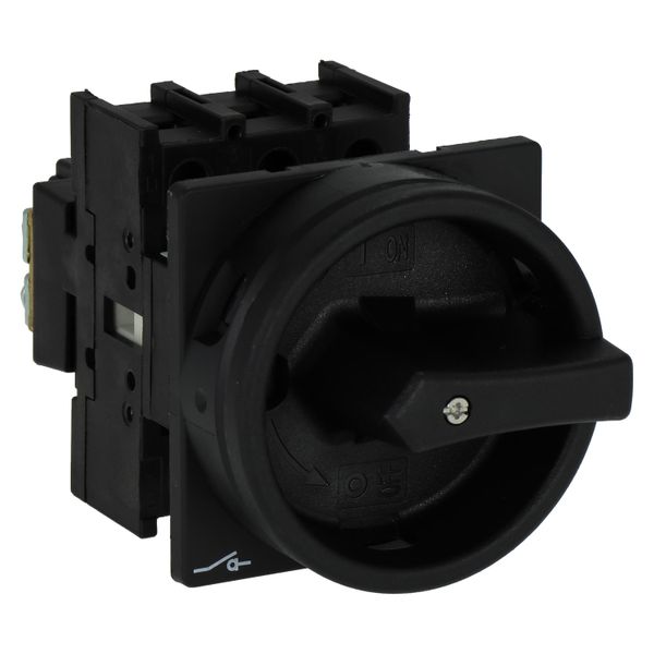 Main switch, P1, 40 A, flush mounting, 3 pole, STOP function, With black rotary handle and locking ring, Lockable in the 0 (Off) position image 34