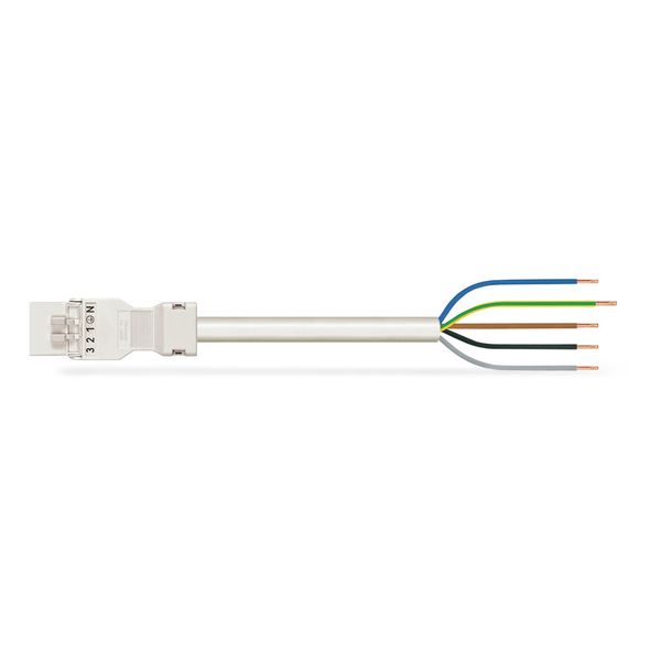 pre-assembled connecting cable Eca Plug/open-ended white image 1