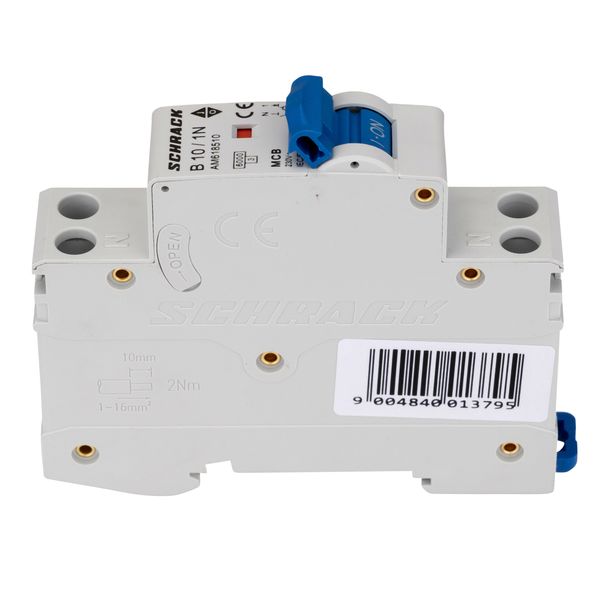 Miniature Circuit Breaker (MCB) AMPARO 6kA, B 10A, 1+N, 1MW image 5