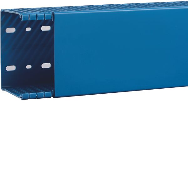 Slotted panel trunking made of PVC BA6 80x100mm blue image 1
