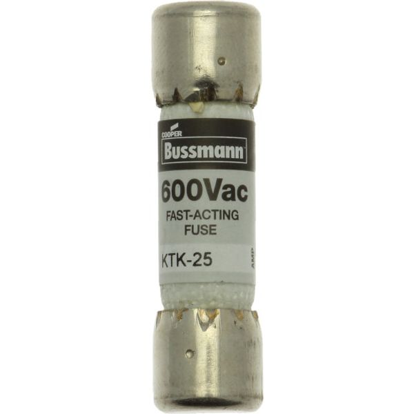 Fuse-link, low voltage, 25 A, AC 600 V, 10 x 38 mm, supplemental, UL, CSA, fast-acting image 2