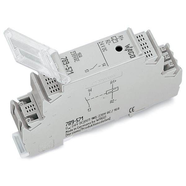 Latching relay module Nominal input voltage: 24 VDC 1 make contact gra image 4
