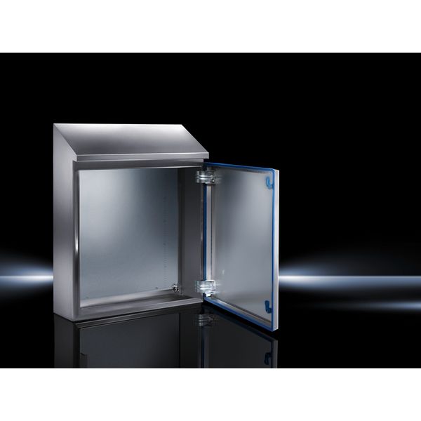HD Compact enclosure, WHD: 390x650(H1)x769(H2)x210 mm, Stainless steel 1.4301 image 4