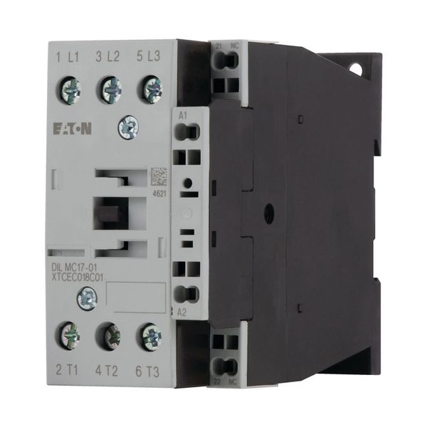 Contactor, 3 pole, 380 V 400 V 7.5 kW, 1 NC, 230 V 50/60 Hz, AC operation, Spring-loaded terminals image 15