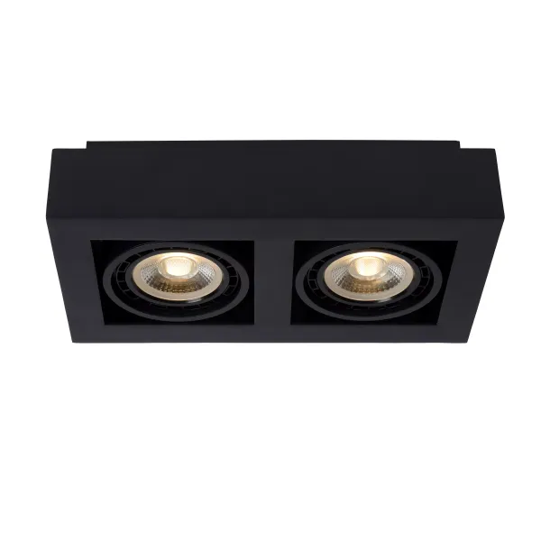 ZEFIX Ceiling Spotlight 2x Gu10/12W DTW Black image 1