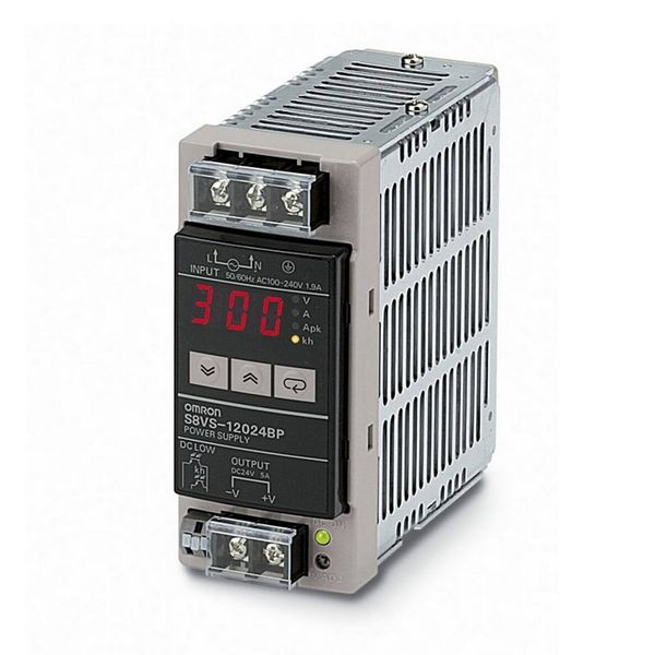 Power supply, 120 W, 100-240 VAC input, 24 VDC, 5 A output, DIN rail m image 3