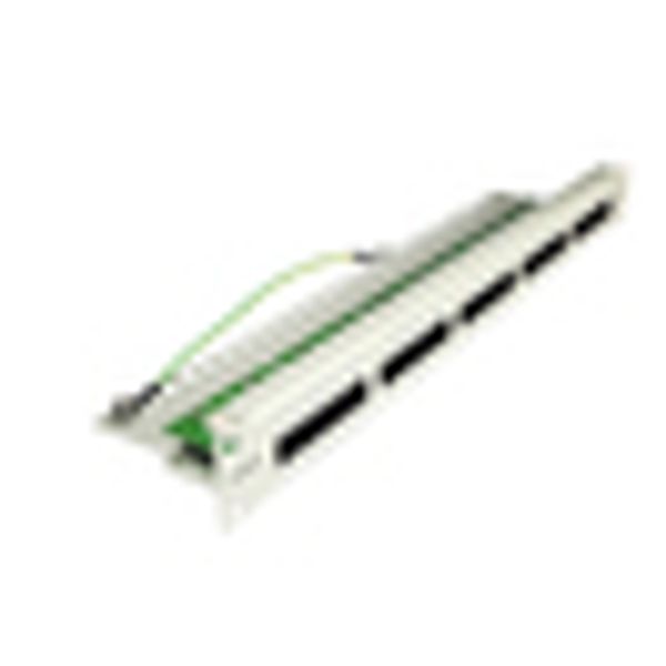 Patchpanel 25xRJ45 unshielded, ISDN, 19", 1U, RAL7035 image 8