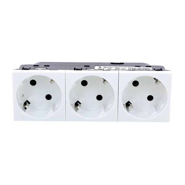 Multi-support multiple socket Mosaic - 3 x 2P+E automatic terminals - standard image 3
