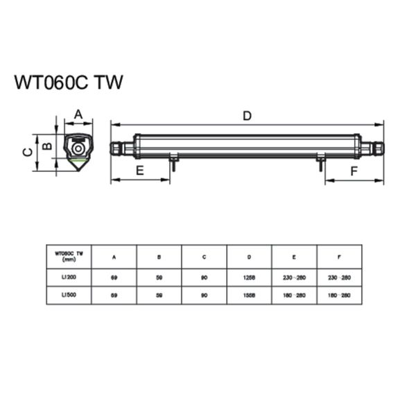 WT060C LED25S/840 PSU TW1 L1200 image 3