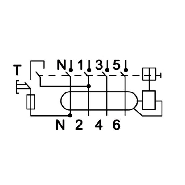 Residual Current Circuit Breaker 10kA, 63A, 4-pole, 300mA, B image 2