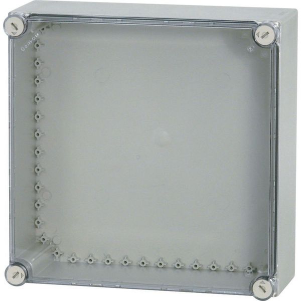 Insulated enclosure, smooth sides, HxWxD=375x375x150mm image 3
