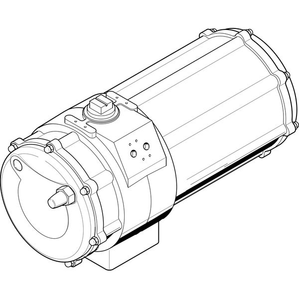 DAPS-1440-090-RS2-F16 Quarter turn actuator image 1