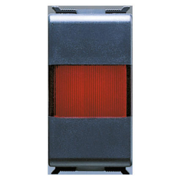 INDICATOR LAMP - 12/24/250 V - SINGLE - RED - 1 MODULE - PLAYBUS image 1