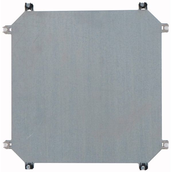Mounting plate, steel, galvanized, D=3mm, for CI44 enclosure image 1
