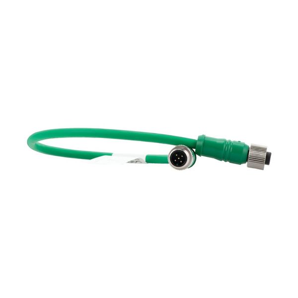 SWD round cable IP67, 0.3 m, 5 pole, prefabricated with M12 plug and M12 socket image 9