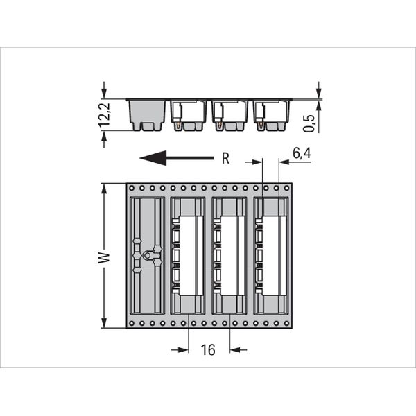 THR male header 1.2 x 1.2 mm solder pin angled black image 5