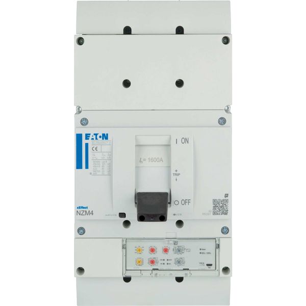 NZM4 PXR20 circuit breaker, 1600A, 3p, Screw terminal, earth-fault protection image 8