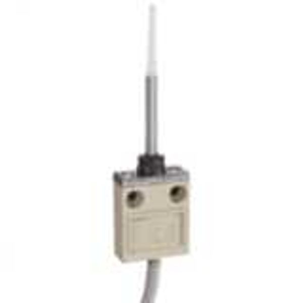 Compact enclosed limit switch, plastic rod, 5 A 250 VAC, 4 A 30 VDC, 3 image 1