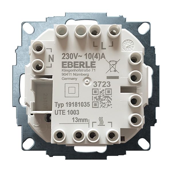 UP room controller, RAL1013 matt 55x55, 5-30C, AC 230V, 1NC, 10 A image 3