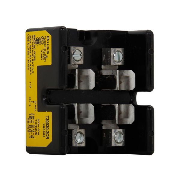 Eaton Bussmann series Class T modular fuse block, 300 Vac, 300 Vdc, 0-30A, Box lug, Two-pole image 10
