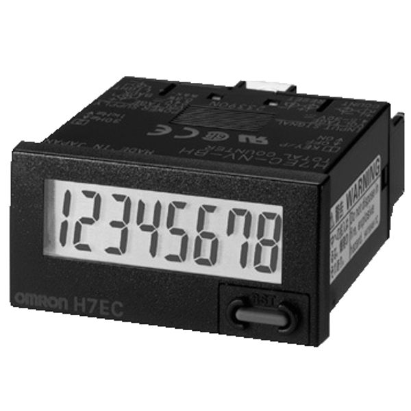 Total counter, 1/32DIN (48 x 24 mm), self-powered, LCD with backlight, image 3