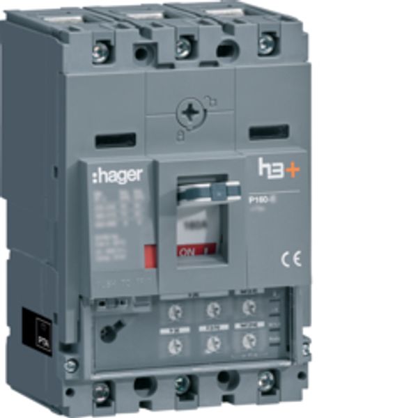 Kompaktní jistič h3+ P160 LSI 25 kA, 3-pólový, In 100 A image 1