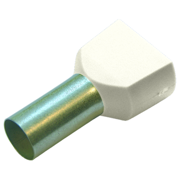 Twin ferrule 0.5/8 white image 1