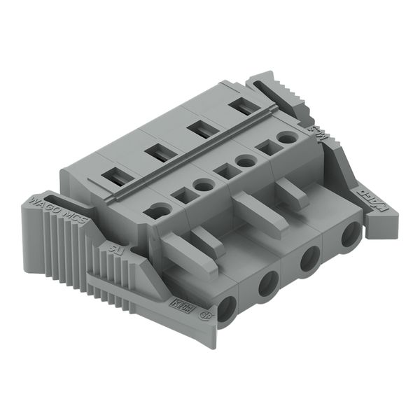 1-conductor female connector CAGE CLAMP® 2.5 mm² gray image 1