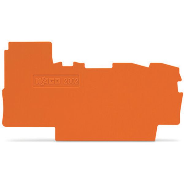 End and intermediate plate 0.8 mm thick orange image 2