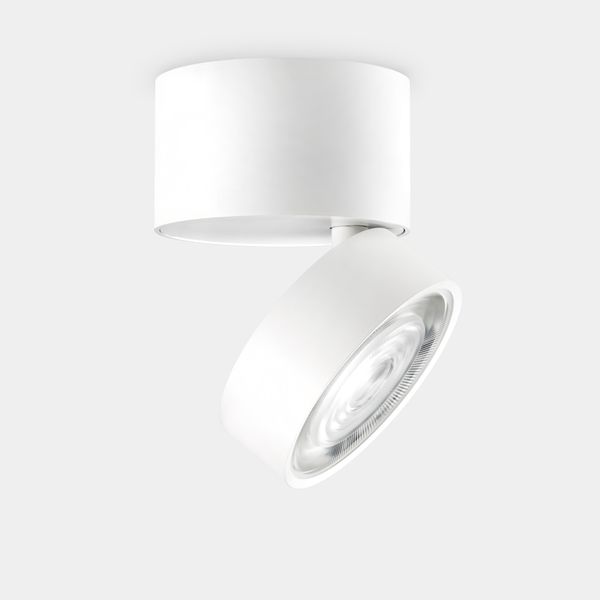 Spotlight Kiva Surface Ø95mm 12W LED warm-white 2700K CRI 90 22.7º PHASE CUT White 1172lm image 1