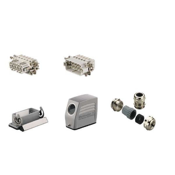 Industrial connectors (set), Series: HA, Screw connection, Size: 2, Nu image 1