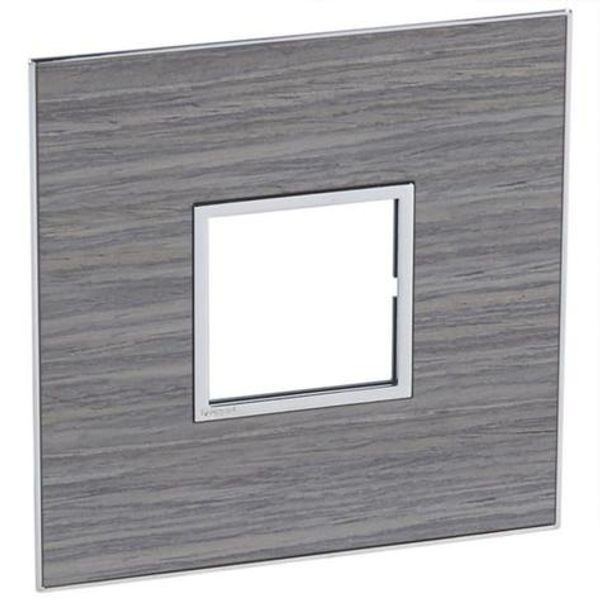 Arteor™ - American and South African standard plate square version 2 modules for 4''x4'' box - Wood Grey - Oak image 1