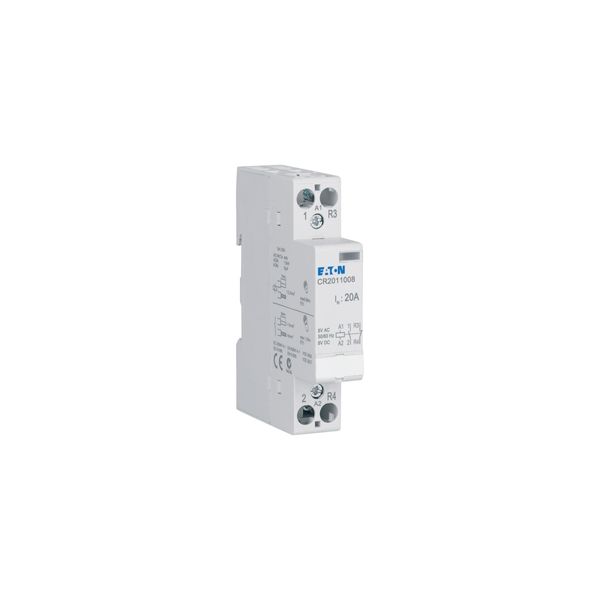 Installation contactor, 20A, 8V AC/DC, 1NO+1NC image 16