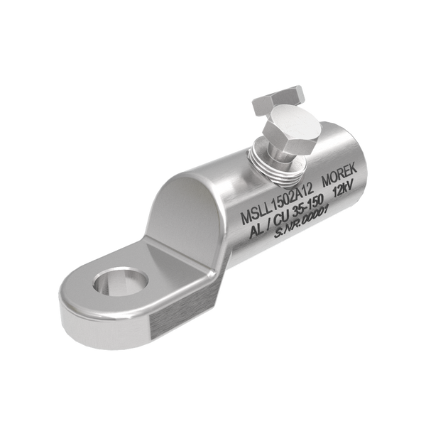 MSLL150 Al/Cu 35-150mm² 12kV 2xAluminum screw SB cable lug M12 image 1