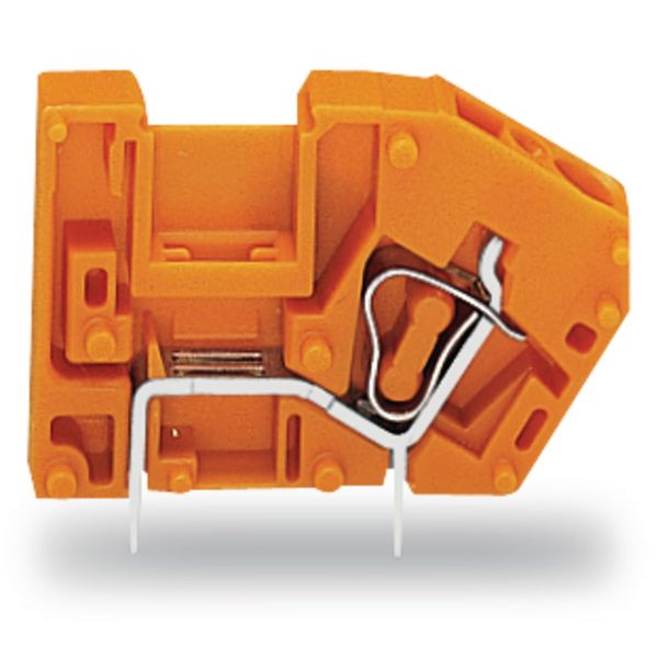 Stackable PCB terminal block with commoning option 2.5 mm² orange image 1
