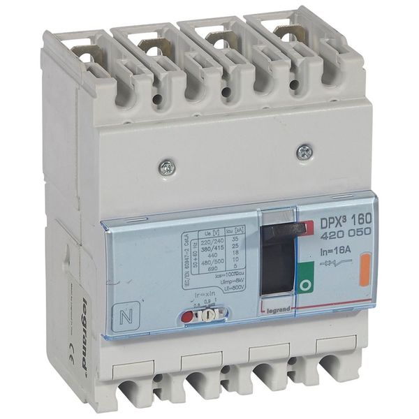 MCCB thermal magnetic - DPX³ 160 - Icu 25 kA - 400 V~ - 4P - 16 A image 2