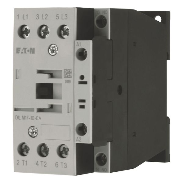 Contactor, 3 pole, 380 V 400 V 7.5 kW, 1 N/O, RDC 24: 24 - 27 V DC, DC operation, Screw terminals image 2
