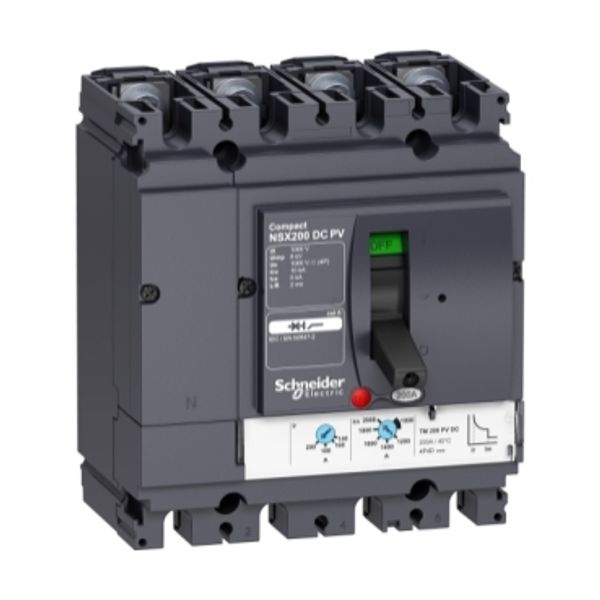 circuit breaker ComPact NSX125 DC PV, 125 A, 1000 V, TM-D trip unit, 4 poles image 4