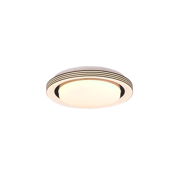 Atria LED ceiling lamp 27 cm matt black image 1