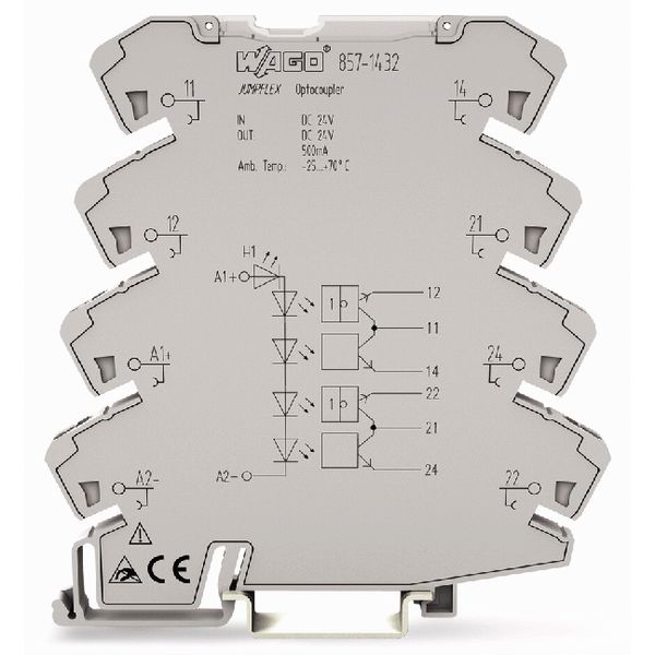 Optocoupler module 2-port Nominal input voltage: 24 VDC image 2